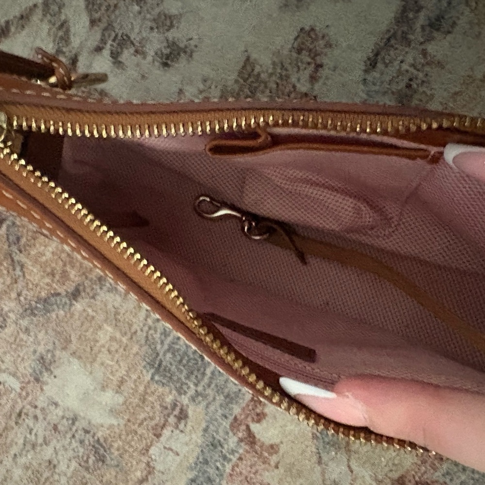 Dooney & Bourke Tan Leather Wristlet